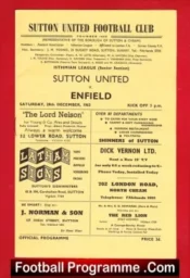 Sutton United v Enfield 1963 – Isthmian League