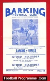 Barking v Enfield 1964 – Isthmian League