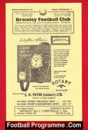 Bromley v Enfield 1963 – Isthmian League