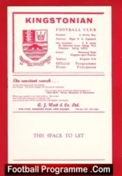 Kingstonian v Enfield 1963 – Isthmian League