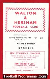 Walton Hersham v Enfield 1964 – Isthmian League