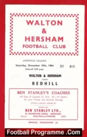 Walton Hersham v Enfield 1964 – Isthmian League