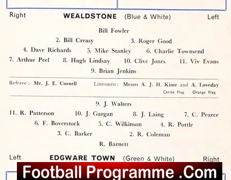 Wealdstone v Edgware Town 1963 - Image 3