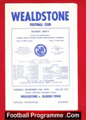 Wealdstone v Slough Town 1970