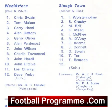 Wealdstone v Slough Town 1970 - Image 3