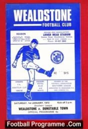 Wealdstone v Dunstable Town 1972 – Southern League