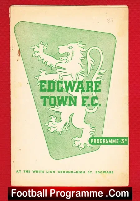 Edgware Town v Cydch United 1956 - Friendly Match - Image 2