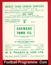 Edgware Town v Hounslow Town 1951