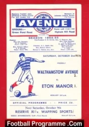 Walthamstow Avenue v Eton Manor 1954