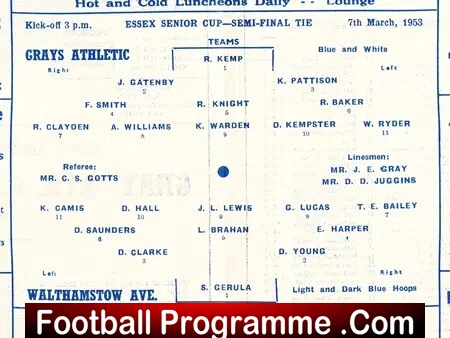 Ilford v Walthamstow Avenue 1953 - Senior Cup Semi Final - Image 3