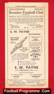 Bromley v Walthamstow Avenue 1953 – London Senior Cup