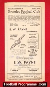 Bromley v Walthamstow Avenue 1953 – London Senior Cup