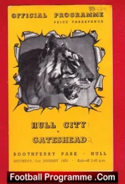 Hull City v Gateshead 1953