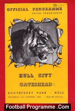 Hull City v Gateshead 1953