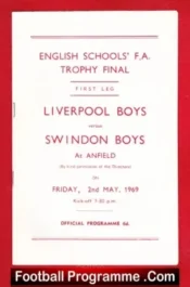 Liverpool Boys v Swindon Boys 1969 – Schoolboys Trophy Cup Final