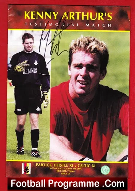 Kenny Arthurs Testimonial Benefit Match Partick Thistle - Signed - Image 2