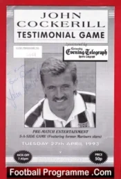 John Cockerill Testimonial Benefit Match Grimsby Town 93 Signed