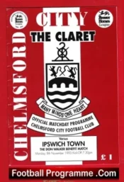 Don Walker Testimonial Benefit Match Chelmsford City 1993 Signed