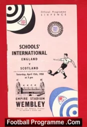 England v Scotland 1950 – Schools Wembley Johnny Haynes