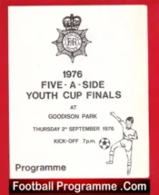 Merseyside 5 A Side Tournament at Everton 1976 – Liverpool Boys