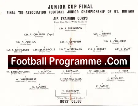 Royal Air Force RAF Training Corps v NA Boys 1952 - Cup Final - Image 3