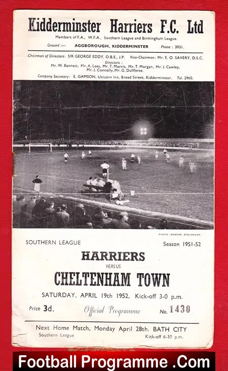 Kidderminster Harriers v Cheltenham Town 1952 - Image 2