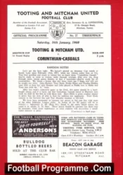 Tooting Mitcham v Corinthian Casuals 1960 – Amateur Cup