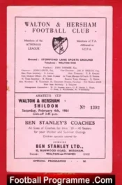 Walton Hersham v Shildon 1961 – Amateur Cup