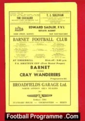 Barnet v Cray Wanderers 1961