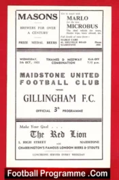 Maidstone United v Gillingham 1955