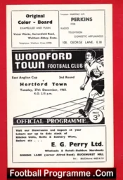 Woodford Town v Hertford Town 1960 – East Anglia Cup