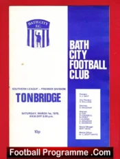 Bath City v Tonbridge 1975