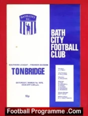 Bath City v Tonbridge 1975