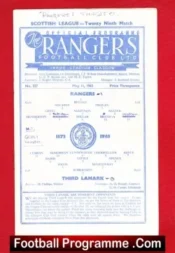 Glasgow Rangers v Third Lanark 1963