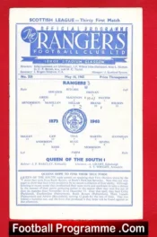 Glasgow Rangers v Queen Of The South 1963 – QOS