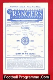 Glasgow Rangers v Queen Of The South 1963 – QOS
