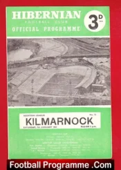 Hibernian Hibs v Kilmarnock 1961