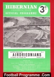 Hibernian Hibs v Airdrieonians Airdrie 1960