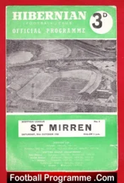 Hibernian Hibs v St Mirren 1960