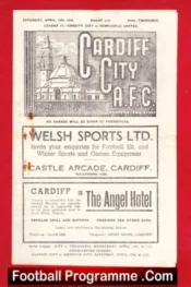 Cardiff City v Newcastle United 1948 – 1940s Programme