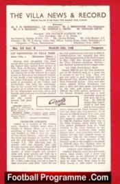 Aston Villa v Charlton Athletic 1948