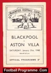 Blackpool v Aston Villa 1948 – to clear