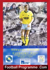 John Ocelli Testimonial Benefit Match Torquay United 1997 Signed