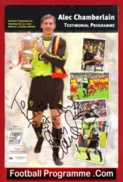 Alec Chamberlain Testimonial Benefit Match Watford 2005 Signed