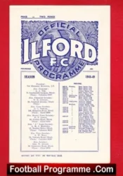 Ilford v Dulwich Hamlet 1948 – 1940s Programme