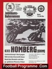Germany Speedway Programme Homberg Meeting 1975
