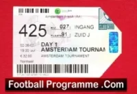 Amsterdam Tournament v Manchester United 2002 – Ticket – Day 1