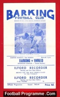 Barking v Enfield 1964 – Isthmian League