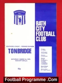 Bath City v Tonbridge 1975