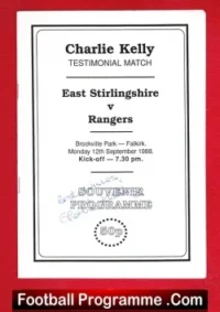 Charlie Kelly Testimonial Benefit Match East Stirlingshire Signed
